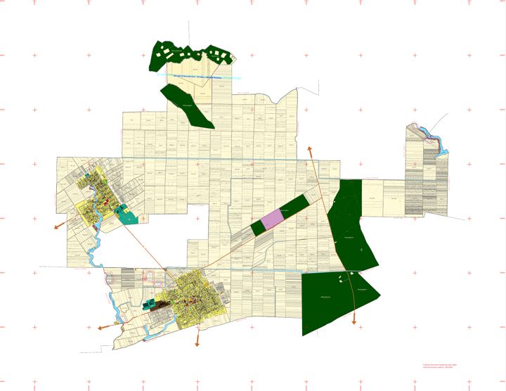 Planșa 1, planul general al comunei Sohatu